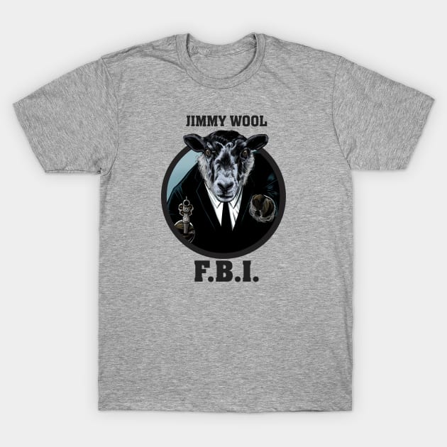 Jimmy Wool - Federal Agent T-Shirt by ThirteenthFloor